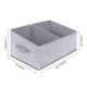 thumbnail image 1 of Cesta de almacenamiento grande trapezoidal, cajas de almacenamiento plegables con asa, caja de almacenamiento, armario, cestas de almacenamiento, juego de 3 piezas de tela (gris claro, 42 x, 1 of 6