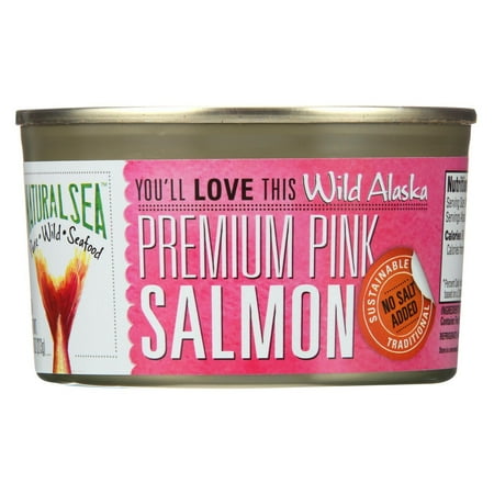 Sea Salmon - Natural Sea Wild Pink Salmon - Unsalted - 7.5 Oz.