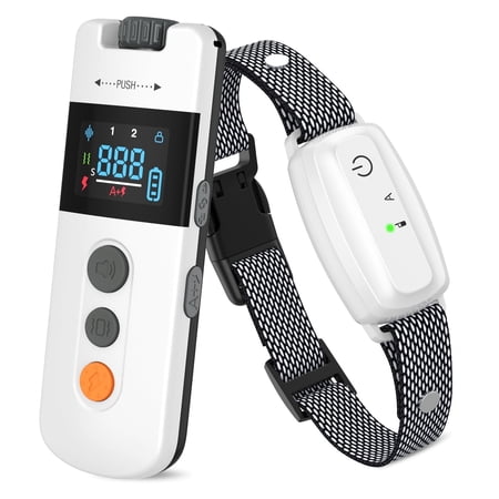 BEBANG 2-in-1 Dog Shock Collar & Dog Bark Collar, Dog Training Collar with Remote, Bark/Beep/Vibration/Shock 4 Modes, IP67 Waterproof Dog E Collar for All Breeds