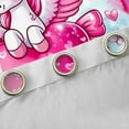 thumbnail image 4 of Homewish Cute Cartoon Unicorn Black Out Curtains,3D Loves Bowtie Curtains Pack of 2 (42x63 Each),Fairy Tale Theme Bedroom Curtains For Girls Kids,Super Cozy Room Decor, 4 of 6