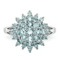 thumbnail image 5 of Sterling Silver Rhodium Aquamarine Ring, 5 of 6