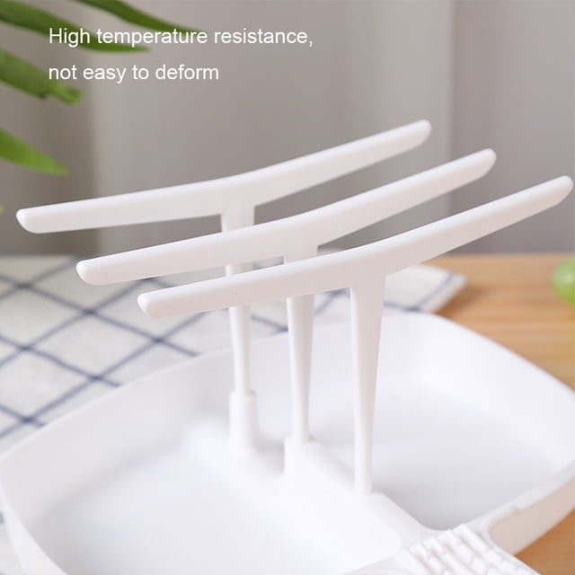 Soporte de plástico para bandeja de cocina de tocino, soporte para parrilla de barbacoa, bandeja para carne, utensilios de cocina