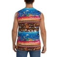 thumbnail image 4 of Fotbe Men's Animals On Noah's Ark2 Print Men's Sleeveless Muscle Tank Tops Casual T-Shirts for Gym Workout Beach-Large, 4 of 8
