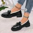 thumbnail image 5 of Wowcloth Women's Large Size Loafers – Fashionable Bow Detail with Glossy Finish, Versatile for Autumn Winter Trendy and Casual Wear, 5 of 6