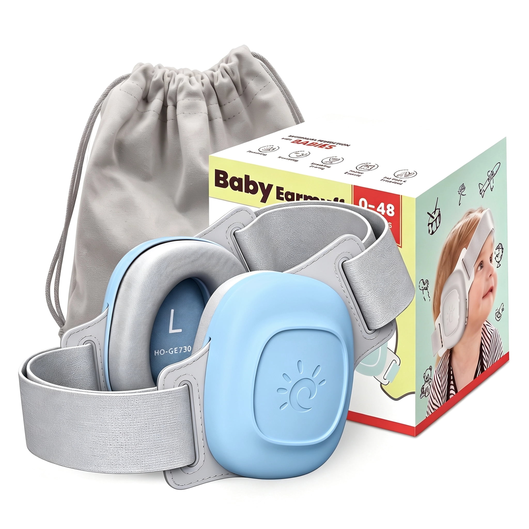 zousanウェア ＆バイザー ZOHAN, Kids Hearing Protection Earmuffs, Adjustable Pink, 25dB NRR