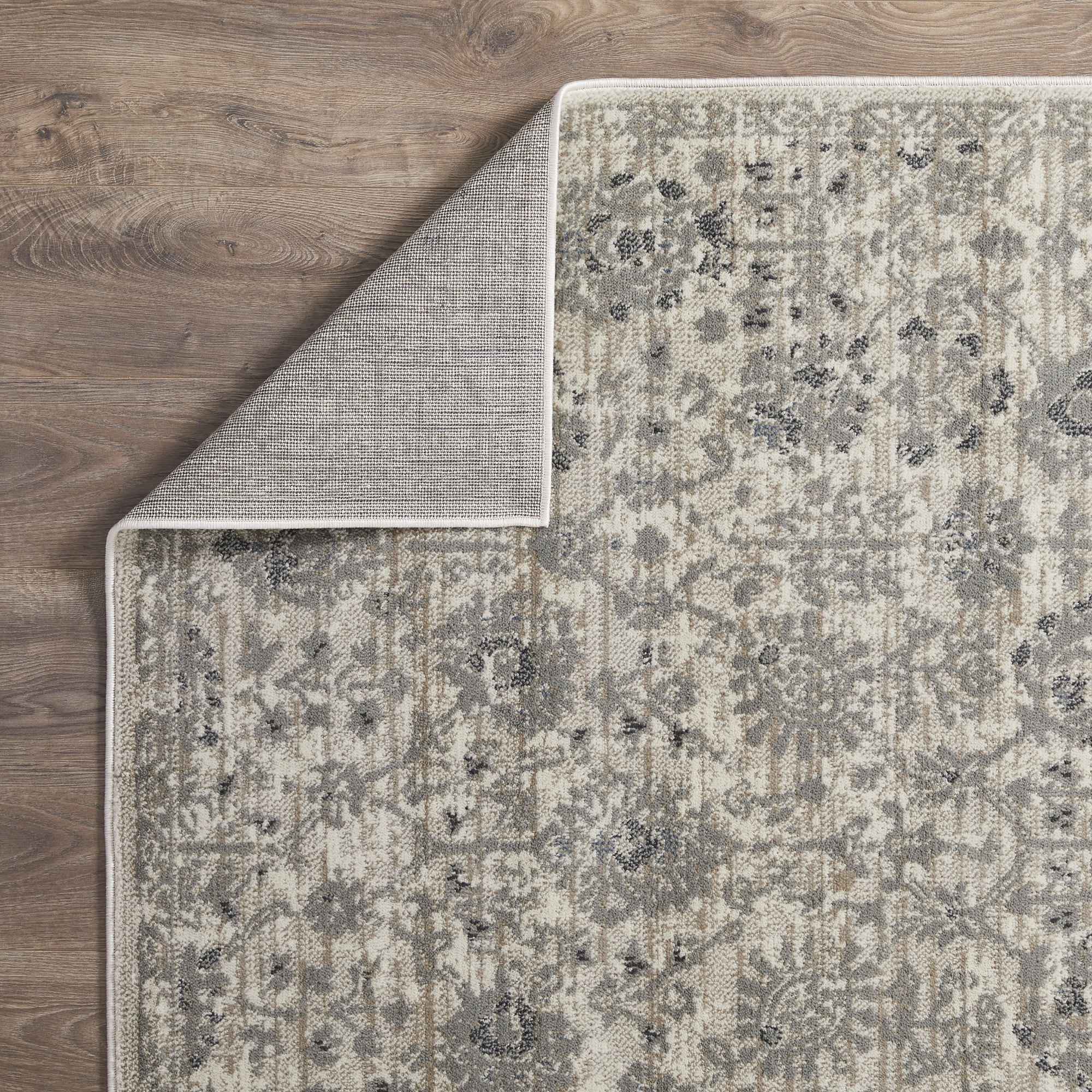 Loomaknoti Celena Asheley 9' x 12' Ivory Floral Indoor Area Rug