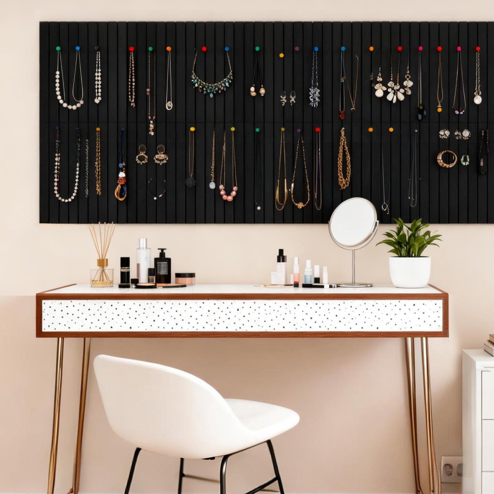 15 Pack Felt Bulletin Board Tiles 12 x 12 Inch Self Adhesive Pin Board Wall Panels with Push Pins Cork Board Alternative for Office Classroom Home Wall Decor, Black