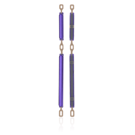 Replacement Hard Buttons (Power / Volume) Compatible For Motorola Moto G9 Power (XT2091 / 2020) (Electric Violet)