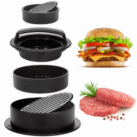 

Press Patty Maker 3 in 1 Non-Stick Burger Press for Making Delicious Burgers Perfect Shaped Patties for grilling and Cooking