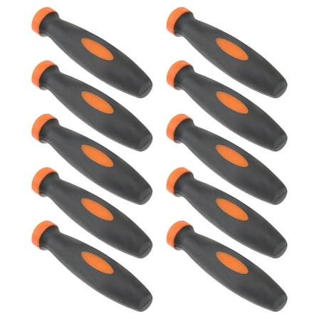 Uonlytech Comfortable Black Rubber Grip for Files and Cutting Tools 12Pcs
