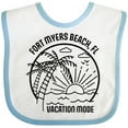 thumbnail image 3 of Inktastic Summer Vacation Mode Fort Myers Beach Florida Boys or Girls Baby Bib, 3 of 4