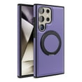 thumbnail image 4 of Dteck for Samsung Galaxy S24 Ultra Case PU Leather, for S24 Ultra Case Magnetic Compatible with MagSafe Ring Stand & Kickstand for Samsung S24 Ultra Phone Case,Purple, 4 of 6