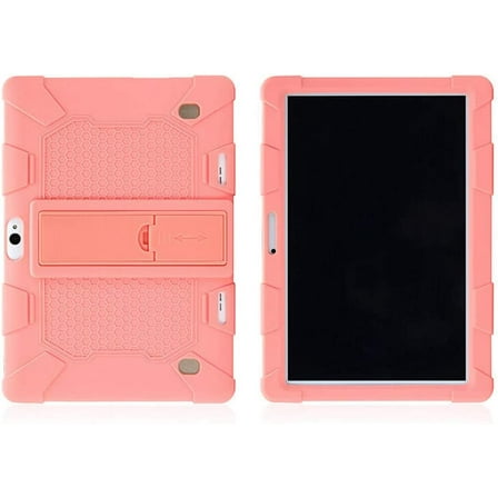 Universal Shockproof Silicone Stand Case Cover for 10.1 Inch Android Tablet PC Protective Pink