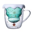 thumbnail image 1 of Navidad Doble Pared 400 Ml Copo Nieve Con Asa (con Tapa), 1 of 9