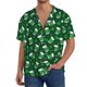 thumbnail image 1 of Balery Happy St. Patrick's Day Camisa Casual de Manga Corta con Botones para Hombre, Texturizada, Estilo Cubano, para Playa, Verano-XX-Large, 1 of 5
