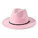 thumbnail image 3 of Lisianthus Chapeau Fedora avec Boucle pour Femmes Rose, 3 of 4