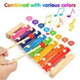 thumbnail image 4 of WSBDENLK Ensemble de Jouets d'Instruments de Musique 14 Pcs Ensemble d'Instruments de Percussion pour Enfants Cadeaux d'Enseignement Liquidation d'Automne pour Enfants, 4 of 8