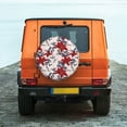 thumbnail image 6 of Vsdgher Lilies Flowers for Spare Tire Cover, Tire Wheel Protector Wheel Cover Fit for Truck,Trailer,RV,SUV,Camper and Most Vehicle-15 inch, 6 of 6