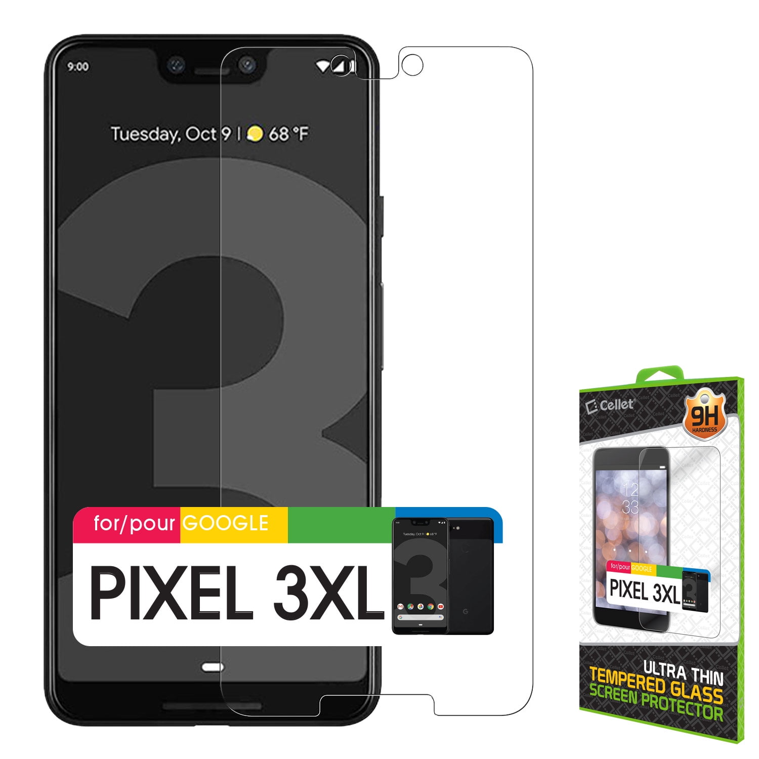 Details about   Premium HD Clarity Google Pixel 4 XL Tempered Glass Screen Protector 3 Pack 