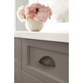 thumbnail image 4 of Amerock Ravino 3 inch (76mm) Center-to-Center Matte Black Cabinet Cup Pull, 25 Pack, 4 of 7