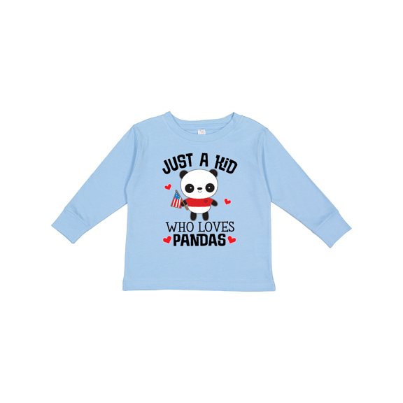 Inktastic Panda Lover Cute Childs Boys or Girls Long Sleeve Toddler T-Shirt