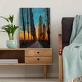 thumbnail image 5 of Poplar Avenue Impressionist Canvas Wall Art Print, Living Room Bedroom Hallway Decor, 5 of 8