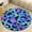 Flannel, variant on Colorful Paw Prints Round Area Rugs for Bedroom Living Room, 3FT Soft Indoor Circle Carpets, Carpet Home Decor Floor Mat