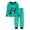 Z3-Mint Green, variant on shoper Boys' Pajama Sets Long Sleeve Pjs Cotton Crew Neck Top with Pants Sleepwear Set 2 Piece Sleepwear for Kids and Boy Green 110