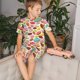thumbnail image 4 of Balery Color Donut Conjunto de Pijama Infantil de Manga Corta con Estampado – Ropa de Dormir de Algodón Suave-Large, 4 of 6
