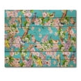 thumbnail image 3 of Designart 'Little Birds Sitting On Spring Flow Tree' Traditional Print on Natural Pine Wood, 3 of 5