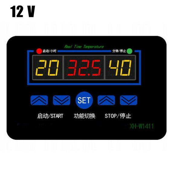 Brand New 2023 Achieve Temperature Control Digital Thermostat 1*Digital Thermostat Blue Red Xh-W1411 -55 ~ 120°C