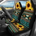 thumbnail image 2 of Binienty Aztec Sunflower Car Front Back Seat Covers Full Set of 4 Pieces Universal Fit Most Car SUV Van Truck,Back Seat Protector Pads for Women Ladies fit Most Cars Sedan SUV, 2 of 6