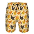 thumbnail image 3 of Fotbe Funny Chicken Trajes de Baño Estampados para Hombre, Shorts de Verano de Secado Rápido, Ropa de Playa, Bañadores-Large, 3 of 6