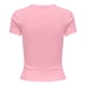 thumbnail image 2 of ONLY Camiseta de mujer - ONLVAL LIFE O-NECK TOP, cuello redondo, algodón, liso Rosa S (Small), 2 of 3