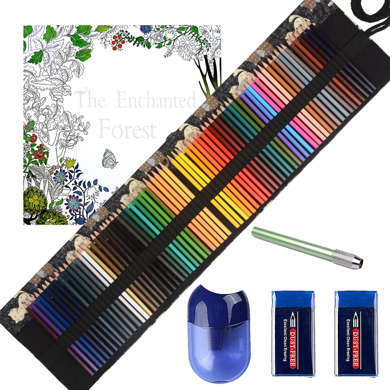Premier Coloring Pencils Set Included Sharpener Erasers Artist Soft Core Oil Based Color Pencil Sets Handmade Canvas Pencil Wrap ThEast 72 Colored Pencils for Adult Coloring Book Coloring Book 