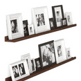 thumbnail image 5 of 48" Long Floating Shelves for Wall, Narrow Picture Ledge Shelf Set of 2, Floating Shelf Unit, Wall Shelves Walnut Color, 5 of 5