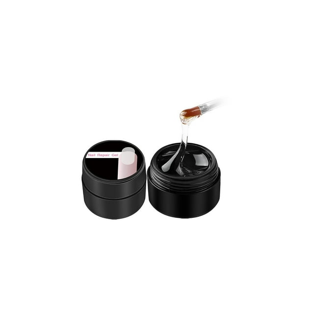 Set de gel para extensiones de uñas HUOGUO Crystal de 20 ml con pegamento