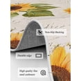 thumbnail image 3 of Retro Sunflower Area Rug for Bedroom 5x7 Ft Vintage Flower Leaf Farmhouse Super Soft fuzzy Throw Rug Non-Slip Fluffy Plush Indoor Floor Carpet for Living Room Nursery Home Decor, 3 of 8