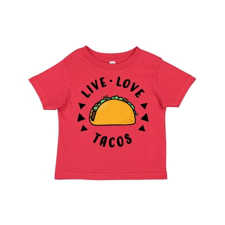 

Inktastic Live Love Tacos Boys or Girls Toddler T-Shirt