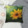 thumbnail image 2 of Chilfamy Yellow Flower Print Throw Pillow Covers Fashion Throw Pillow Case Soft Couch Pillows Decorative Square Pillow Covers for Sofa Living Room, 2 of 5