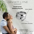 thumbnail image 5 of Kindall Wedding Ring Set for women Gold Stainless Steel Engagement Ring and Band by Ginger Lyne, 5 of 6