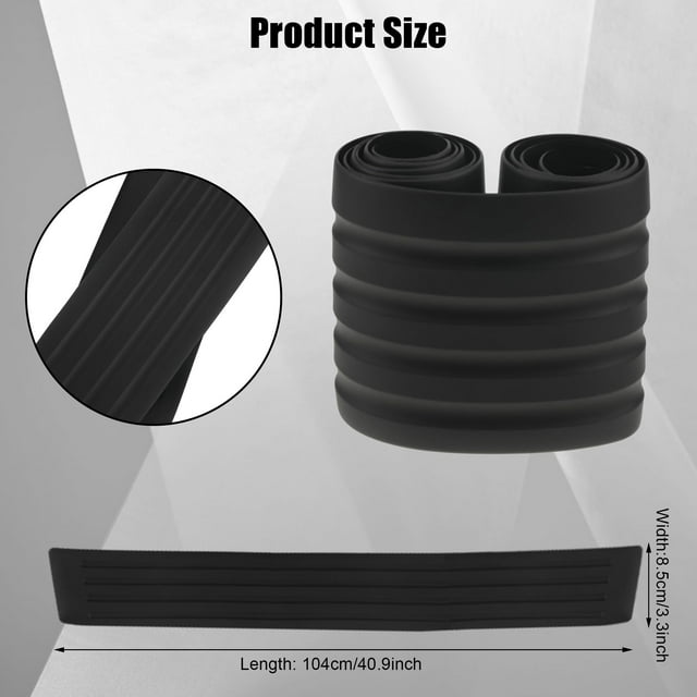 Wisewang Black Easy To Install Trunk Door Protector Scratch Resistant And Abrasion Resistant Multi-purpose 104 cm,black 1Set