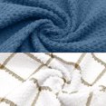 thumbnail image 4 of Howarmer Set of 8 Terry Dish Cloths, 100% Cotton 14 x 14 Inches Super Soft and Absorbent Dish Rags, Tea Towels, Hand Towels for Kitchen, Perfect for Household and Commercial Uses, Blue&Brown, 4 of 7