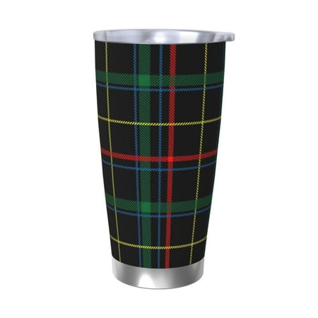 

Tideii Buffalo Plaid Dark Green for 20OZ Car Cup Stainless Steel Cold and Hot Cup with Lid Suitable for Outdoor and Home Unisex-Without Straw