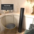 thumbnail image 3 of 4 ft. Short Bamboo Wave Black Room Divider with Roll-Up Design, 3 of 7