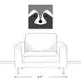 thumbnail image 3 of Creative Products Raccoon Face 20x20 Canvas Wall Art, 3 of 5