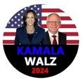 thumbnail image 3 of Harris Walz 2024 President Pins Broche Círculo Insignias (Estilo A), 3 of 4