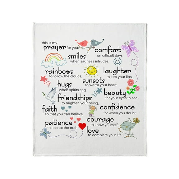 CafePress - My Prayer For You Throw Blanket - Soft Fleece Throw Blanket, 50"x60" for All Ages
