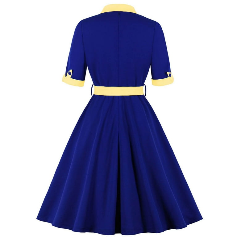 open lace back dress Summer Elegant Ruffle Party Dress Women Casual O-Neck Sleeveless Lace-Up Dresses 2021 Office Lady Fashion White Pink Dress Robe Blue / XL