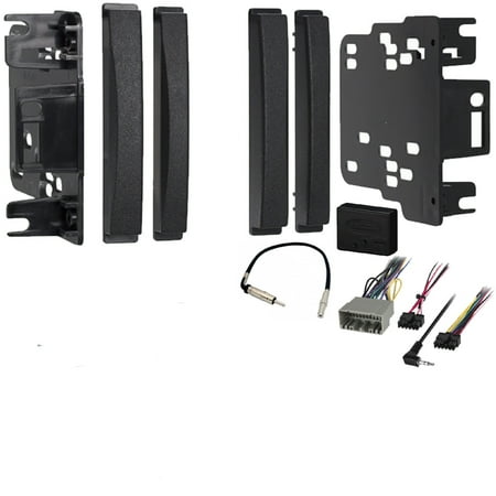 Jeep Liberty 2008-2012 Double DIN Stereo Harness Radio Install Dash Kit Package